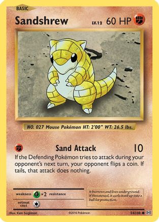 Sandshrew 054 XY Evolutions - Common