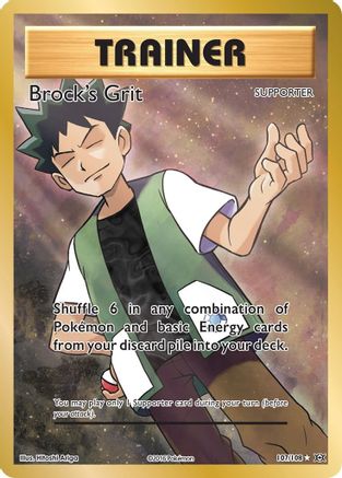 Brock's Grit (Full Art) 107 - Holofoil XY Evolutions - Ultra Rare