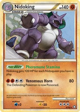 Nidoking - 6/102/102 Deck Exclusives - Rare