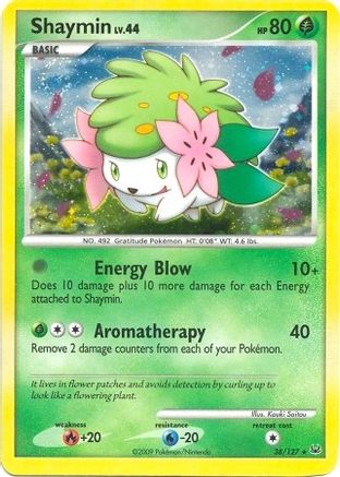 Shaymin - 38/127 (DPPt Platinum)/127 - Holofoil Deck Exclusives - Holo Rare