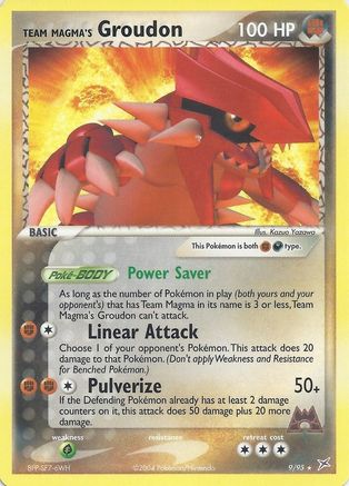 Team Magma's Groudon - 9/95 (EX Team Magma vs Team Aqua)/095 Deck Exclusives - Rare