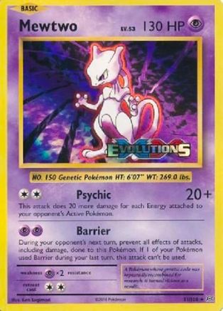 Mewtwo (XY Evolutions Prerelease) - Holofoil XY Promos - Promo