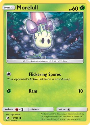 Morelull 016 - Reverse Holofoil SM Base Set - Common