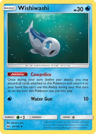 Wishiwashi 044 SM Base Set - Uncommon
