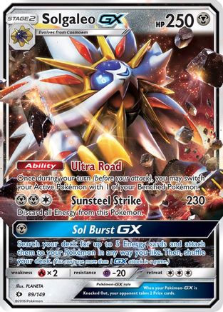 Solgaleo GX 089 - Holofoil SM Base Set - Ultra Rare
