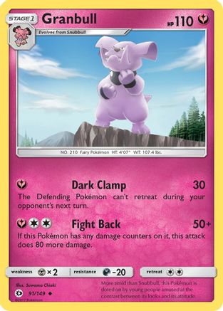 Granbull 091 SM Base Set - Uncommon