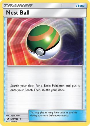Nest Ball 123 - Reverse Holofoil SM Base Set - Uncommon