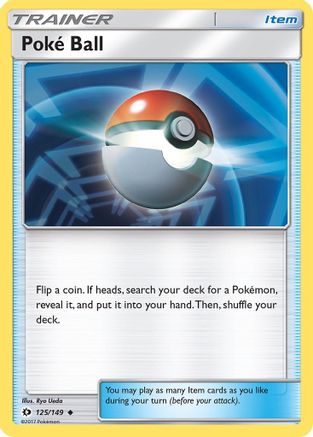 Poke Ball 125 SM Base Set - Uncommon