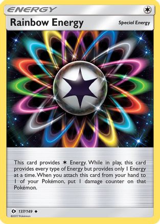 Rainbow Energy 137 - Reverse Holofoil SM Base Set - Uncommon