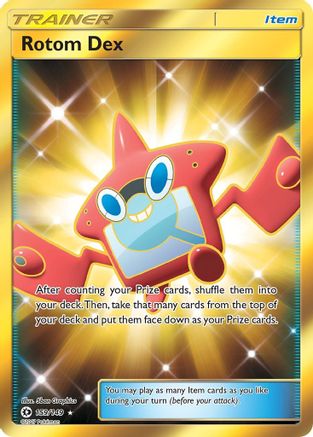 Rotom Dex (Secret) 159 - Holofoil SM Base Set - Secret Rare