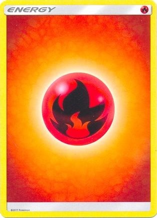 Fire Energy (2017 Unnumbered) - Reverse Holofoil SM Base Set - Common