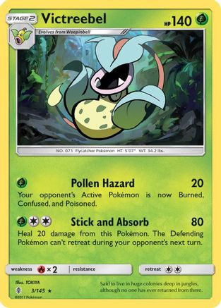 Victreebel 003 SM Guardians Rising - Rare