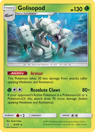 Golisopod - Reverse Holofoil SM Guardians Rising - Holo Rare