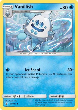 Vanillish - Reverse Holofoil SM Guardians Rising - Uncommon