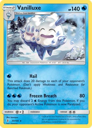 Vanilluxe SM Guardians Rising - Rare