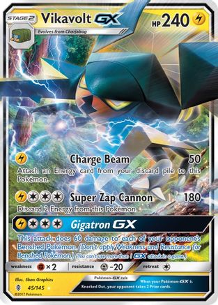 Vikavolt GX 045 - Holofoil SM Guardians Rising - Ultra Rare