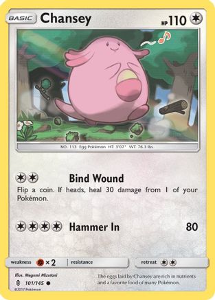 Chansey 101 SM Guardians Rising - Common