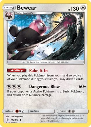 Bewear 113 SM Guardians Rising - Uncommon