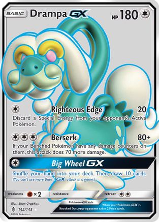 Drampa GX (Full Art) 142 - Holofoil SM Guardians Rising - Ultra Rare