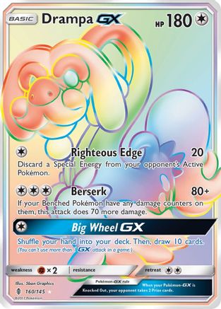 Drampa GX (Secret) - Holofoil SM Guardians Rising - Secret Rare