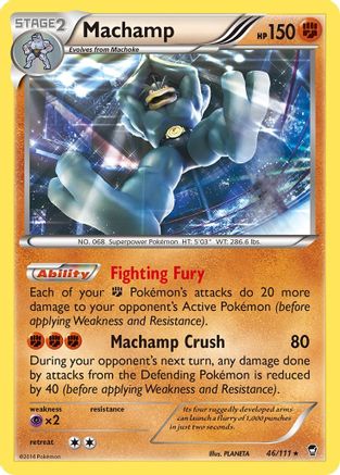 Machamp - 46/111 (XY Furious Fists)/111 Deck Exclusives - Rare