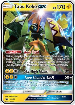 Tapu Koko GX SM33 - Holofoil SM Promos - Promo