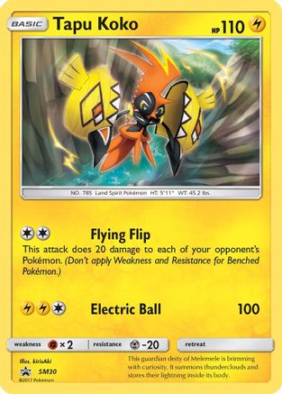 Tapu Koko SM30 - Holofoil SM Promos - Promo