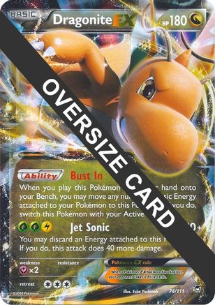 Dragonite EX - 74/111/111 - Holofoil Jumbo Cards - Promo