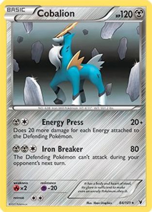 Cobalion - 84/101 (Battle Arena Deck Exclusive)/101 Deck Exclusives - Rare