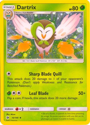 Dartrix - 10/149 (Cosmos Holo)/149 - Holofoil Blister Exclusives - Promo