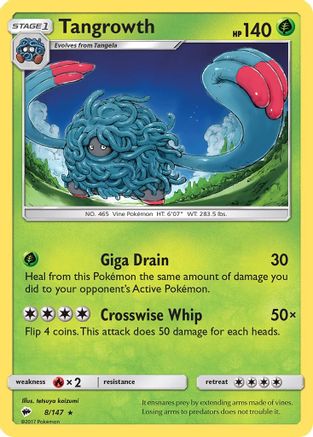 Tangrowth SM Burning Shadows - Rare
