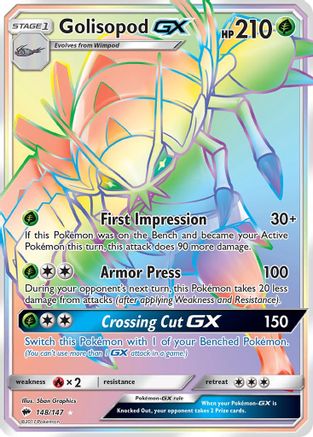Golisopod GX (Secret) - Holofoil SM Burning Shadows - Secret Rare
