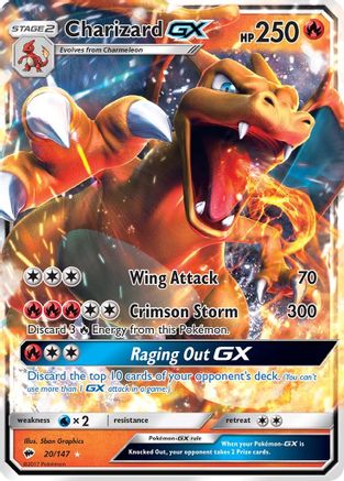 Charizard GX 020 - Holofoil SM Burning Shadows - Ultra Rare