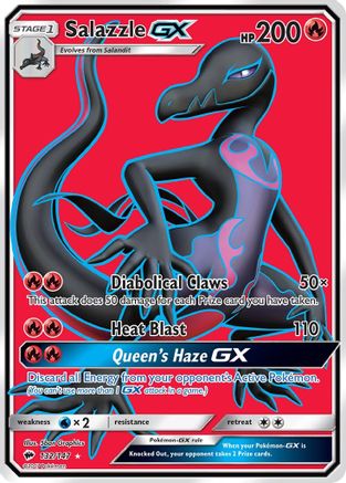 Salazzle GX (Full Art) 132/147 - Holofoil SM Burning Shadows - Ultra Rare