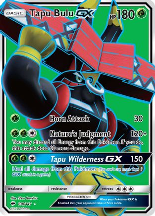 Tapu Bulu GX (Full Art) 130 - Holofoil SM Burning Shadows - Ultra Rare