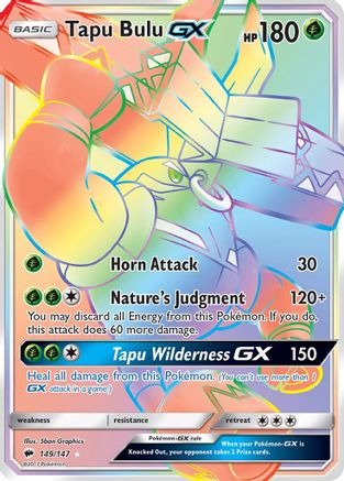 Tapu Bulu GX (Secret) - Holofoil SM Burning Shadows - Secret Rare