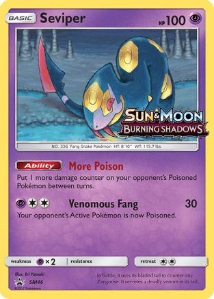 Seviper - SM46 (Prerelease) - Holofoil SM Promos - Promo