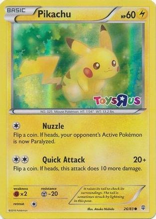Pikachu (Toys R Us) 026/83 - Holofoil Miscellaneous Cards & Products - Promo