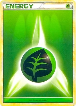 Grass Energy (2010 Unnumbered HGSS Style Non-Holo) League & Championship Cards - Common