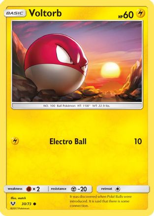 Voltorb 030 Shining Legends - Common