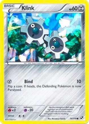 Klink - 74/114 (Cracked Ice Holo)/114 - Holofoil Blister Exclusives - Promo