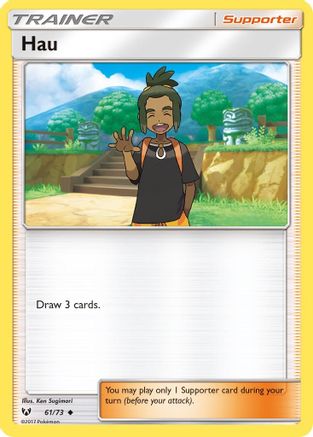 Hau - Reverse Holofoil Shining Legends - Uncommon