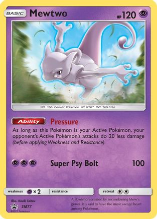 Mewtwo SM77 - Holofoil SM Promos - Promo