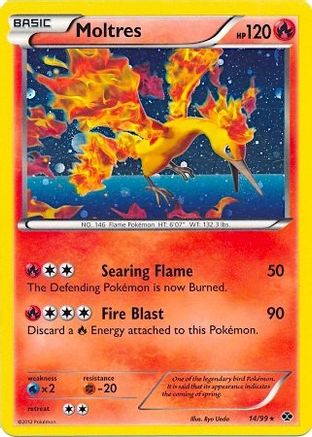 Moltres - 14/99 (Next Destinies)/99 - Holofoil Blister Exclusives - Promo
