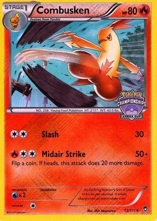 Combusken - 13/111 (Arena Cup Championships)/111 - Reverse Holofoil League & Championship Cards - Promo