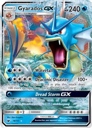 Gyarados GX 018 - Holofoil SM Crimson Invasion - Ultra Rare