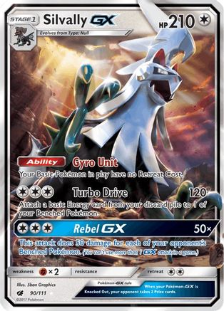 Silvally GX 090 - Holofoil SM Crimson Invasion - Ultra Rare