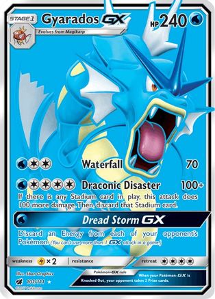 Gyarados GX (Full Art) - Holofoil SM Crimson Invasion - Ultra Rare