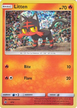 Litten - 3/12/12 - Holofoil McDonalds Promos 2017 - Promo