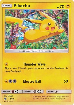 Pikachu - 5/12/12 - Holofoil McDonalds Promos 2017 - Promo